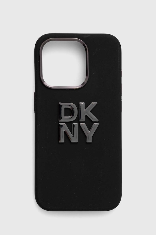 Dkny Husă pentru telefon iPhone 15 Pro 6.1 pentru telefon negru DKHCP15LSMCBSK
