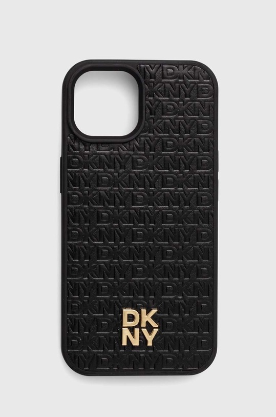 Obal na telefon Dkny iPhone 15 / 14 / 13 6.1 na mobil černá DKHMP15SPSHRPSK