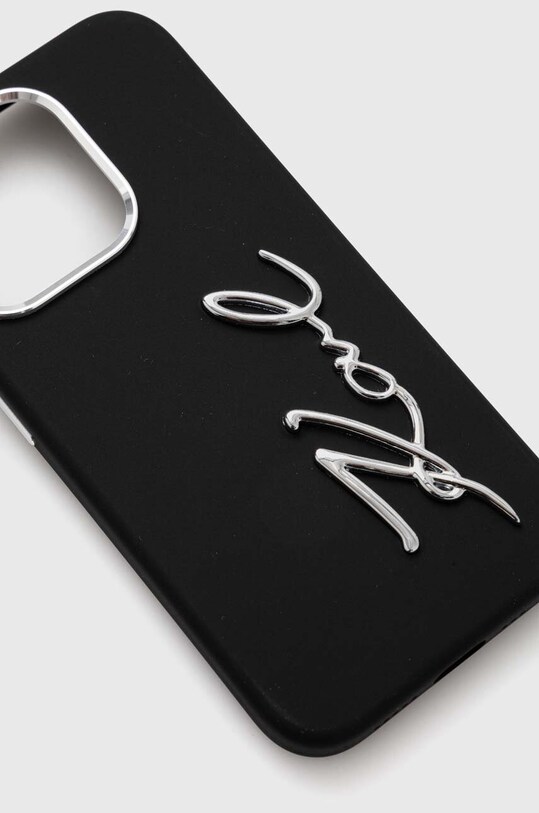Puzdro na mobil Karl Lagerfeld iPhone 15 Pro 6.1 KLHCP15LSCMSMVK čierna AA00