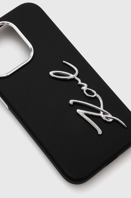 Etui za telefon Karl Lagerfeld iPhone 15 Pro 6.1 KLHCP15LSCMSMVK crna AA00