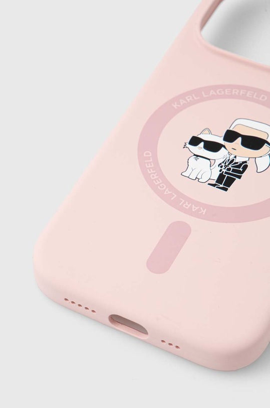 Puzdro na mobil Karl Lagerfeld iPhone 15 Pro 6.1 KLHMP15LSCMKCRHP ružová AA00