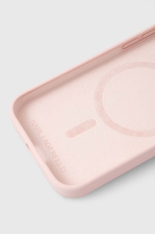 Doplnky Puzdro na mobil Karl Lagerfeld iPhone 15 Pro 6.1 KLHMP15LSCMKCRHP ružová