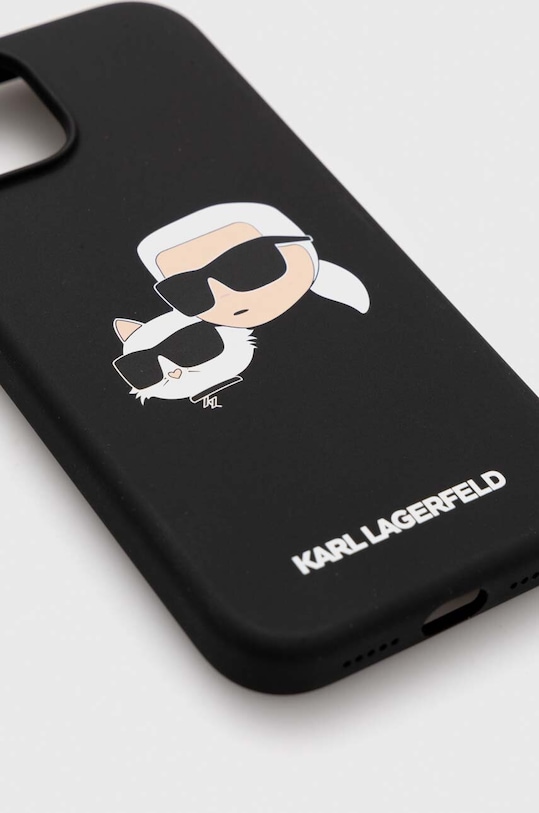 Karl Lagerfeld etui pentru telefon iPhone 15 / 14 / 13 6.1 KLHMP15SSKCHPPLK negru AA00