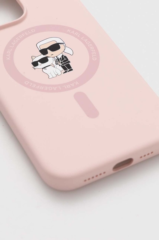 Puzdro na mobil Karl Lagerfeld iPhone 15 Pro Max 6.7 KLHMP15XSCMKCRHP ružová AA00