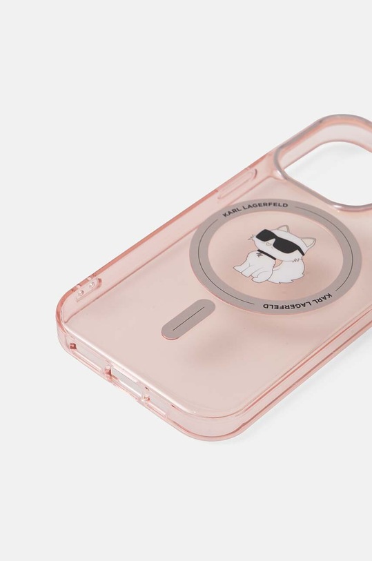 Puzdro na mobil Karl Lagerfeld iPhone 14 Pro 6.1 KLHMP14LHFCCNOP ružová AA00