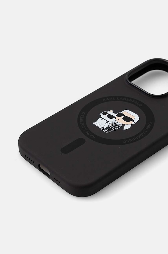 Obal na telefon Karl Lagerfeld iPhone 14 Pro 6.1 KLHMP14LSCMKCRHK černá AA00