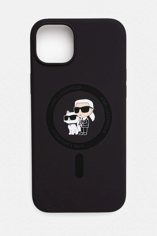 Karl Lagerfeld pokrowiec na telefon iPhone 15 Plus / 14 Plus 6.7 na telefon czarny KLHMP15MSCMKCRHK