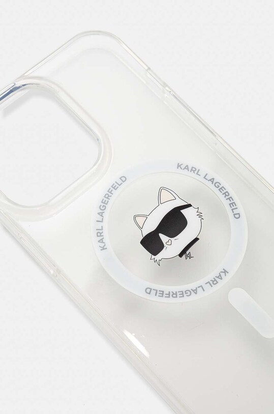 Accesorii Karl Lagerfeld Husă pentru telefon iPhone 15 / 14 / 13 6.1 KLHMP15SHCCHNT transparent