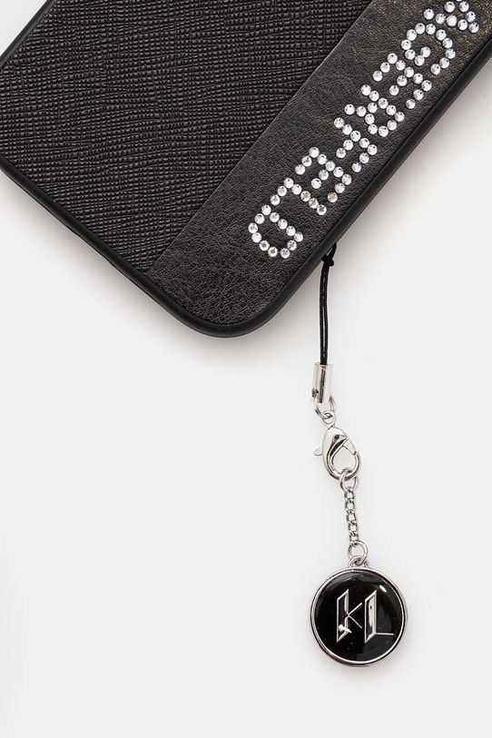 Karl Lagerfeld telefon tok iPhone 15 / 14 / 13 6.1 KLHCP15SPSAKDGCK fekete AA00