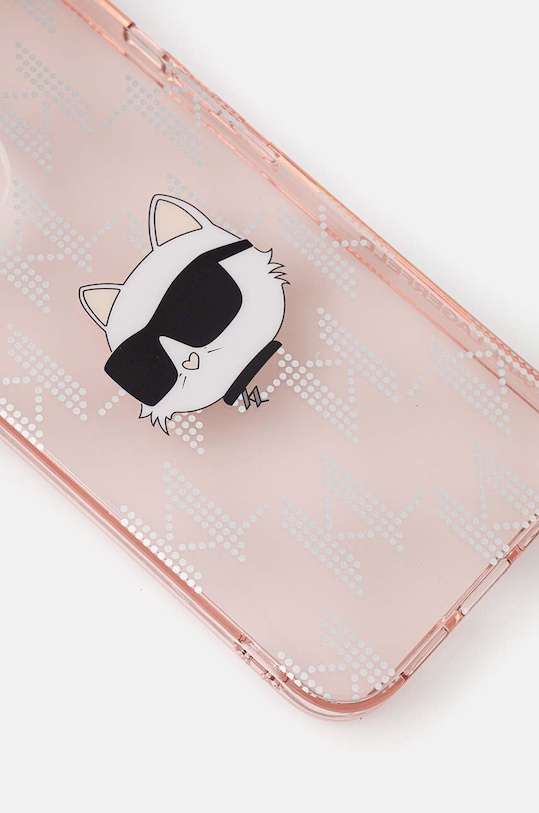 Obal na telefon Karl Lagerfeld iPhone 14 / 15 / 13 6.1 KLHCP14SHKLPCHP růžová AA00
