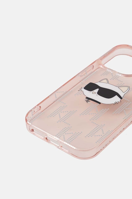 Obal na telefon Karl Lagerfeld iPhone 14 Pro 6.1 KLHCP14LHKLPCHP růžová AA00
