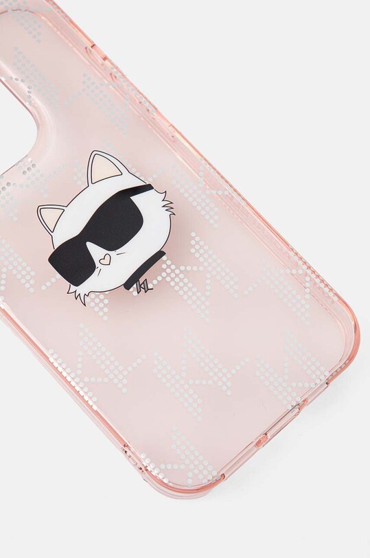 Puzdro na mobil Karl Lagerfeld iPhone 15 Pro 6.1 KLHCP15LHKLPCHP ružová AA00