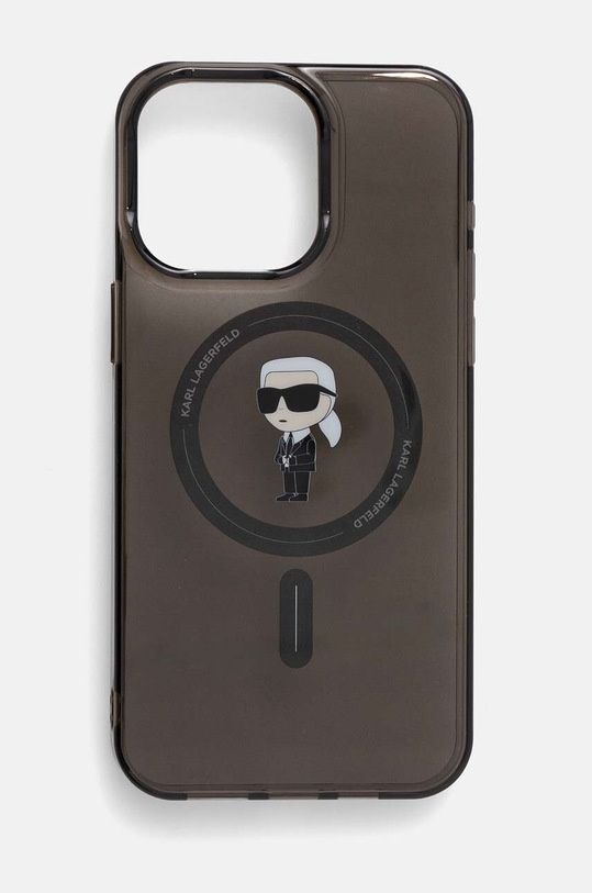 Obal na telefon Karl Lagerfeld iPhone 15 Pro Max 6.7 na mobil černá KLHMP15XHFCKNOK