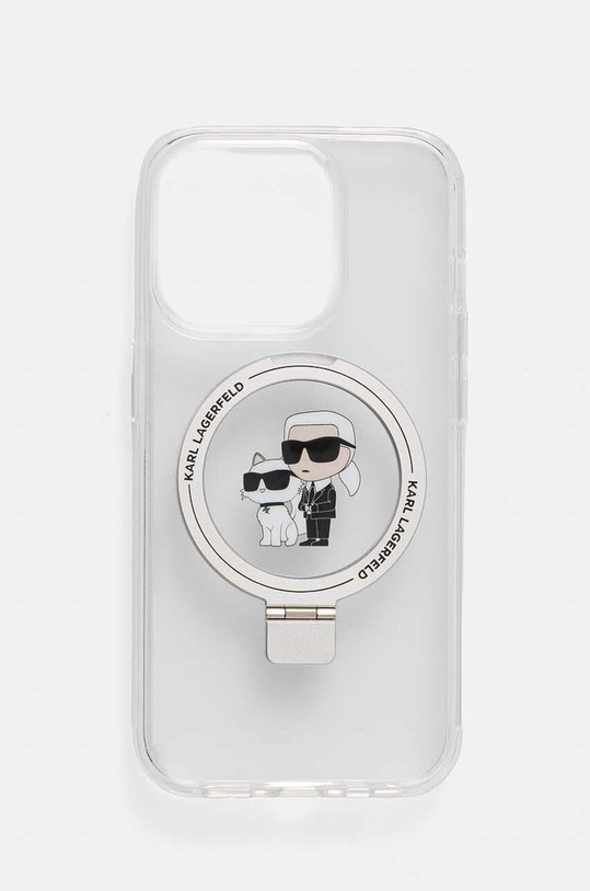 Чехол на телефон Karl Lagerfeld iPhone 15 Pro 6.1 для телефона прозрачный KLHMP15LHMRSKCH