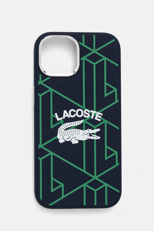 Чохол на телефон Lacoste iPhone 15 / 14 / 13 6.1 для телефону темно-синій LCHMP15SSBIV