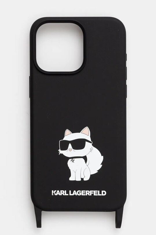 Karl Lagerfeld husă pentru telefon iPhone 15 Pro Max 6.7" pentru telefon negru KLHCP15XSCBSCNK