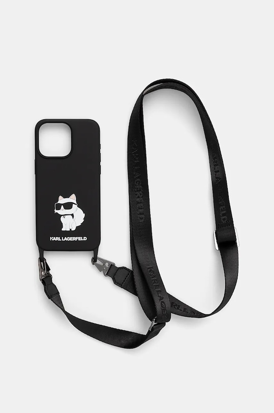 Karl Lagerfeld husă pentru telefon iPhone 15 Pro Max 6.7" KLHCP15XSCBSCNK negru AA00