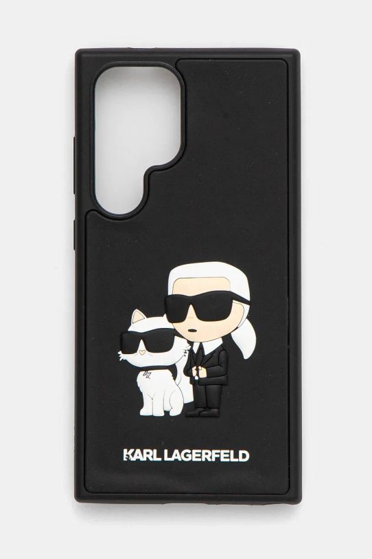 Puzdro na mobil Karl Lagerfeld S24 Ultra S928 na mobil čierna KLHCS24L3DRKCNK