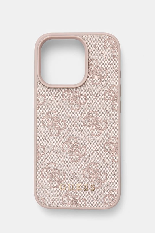 Θήκη κινητού Guess iPhone 16 Pro 6.3 για τηλέφωνο ροζ GUHCP16LG4GFPI