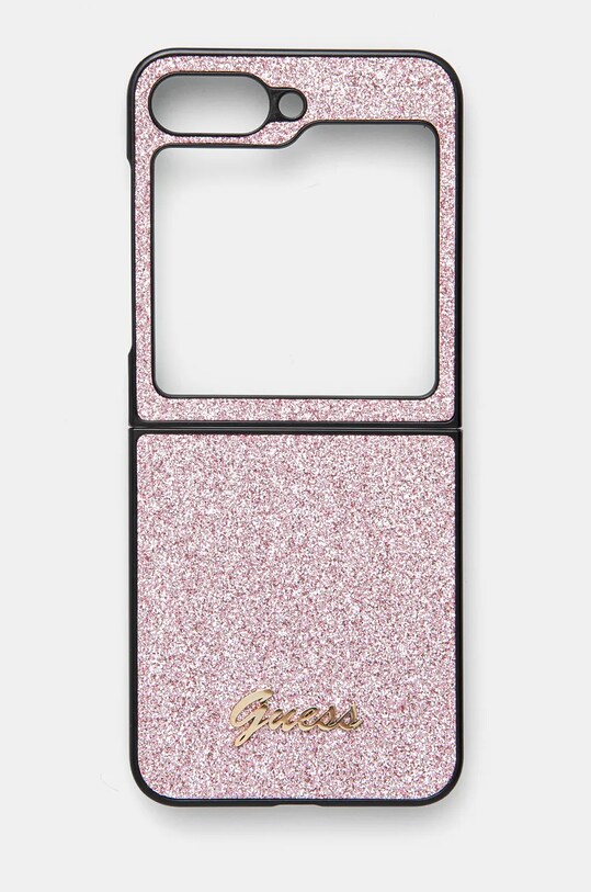 Puzdro na mobil Guess Z Flip6 F741 na mobil ružová GUHCZF6HGGSHP