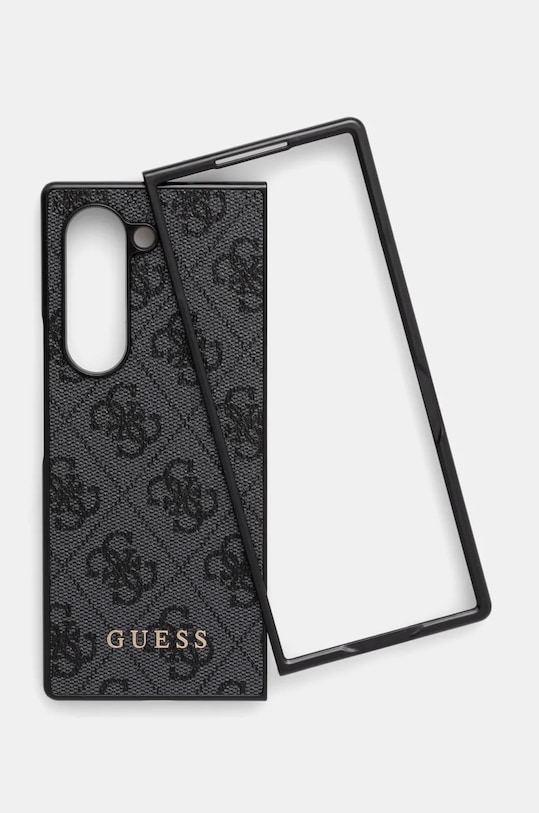 Guess etui pentru telefon Z Fold6 F956 pentru telefon negru GUHCZFD6GF4GGR