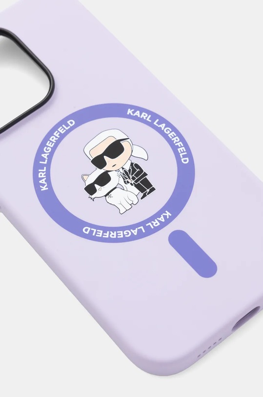 Karl Lagerfeld etui pentru telefon iPhone 14 Pro 6.1 KLHMP14LSCMKCRHU violet AA00