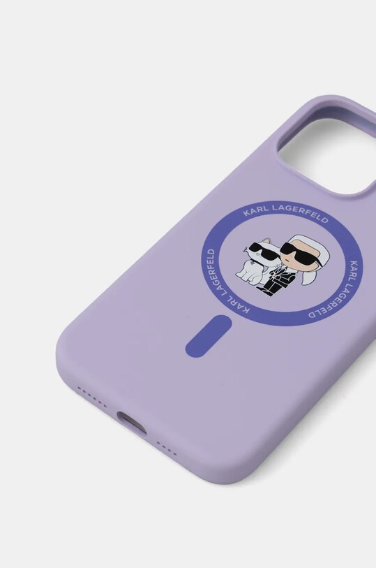 Karl Lagerfeld etui na telefon iPhone 15 Pro Max 6.7 KLHMP15XSCMKCRHU fioletowy AA00