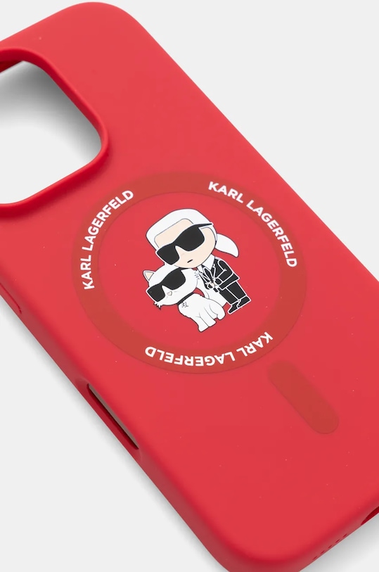 Etui za telefon Karl Lagerfeld iPhone 16 Pro 6.3 KLHMP16LSCMKCRHR rdeča AA00