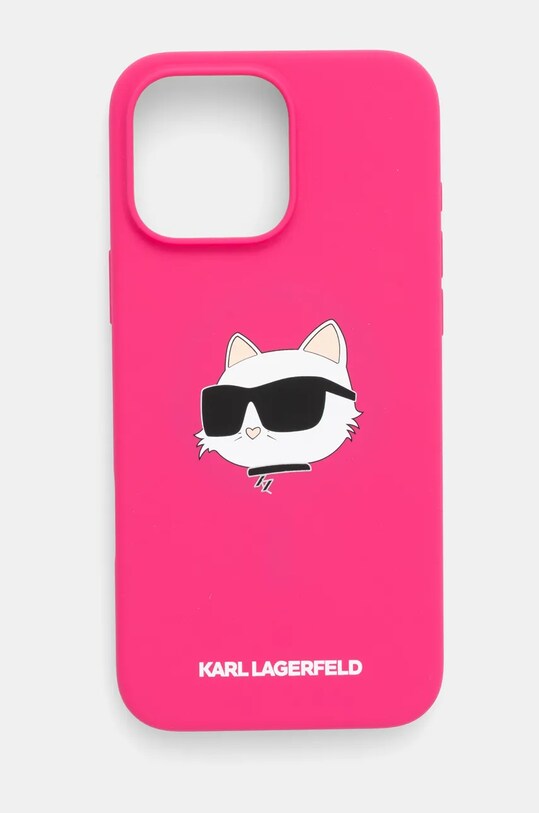 Θήκη κινητού Karl Lagerfeld iPhone 16 Pro Max 6.9 για τηλέφωνο ροζ KLHMP16XSCHPPLF