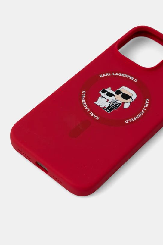 Кейс за телефон Karl Lagerfeld iPhone 16 Pro Max 6.9 KLHMP16XSCMKCRHR червен AA00