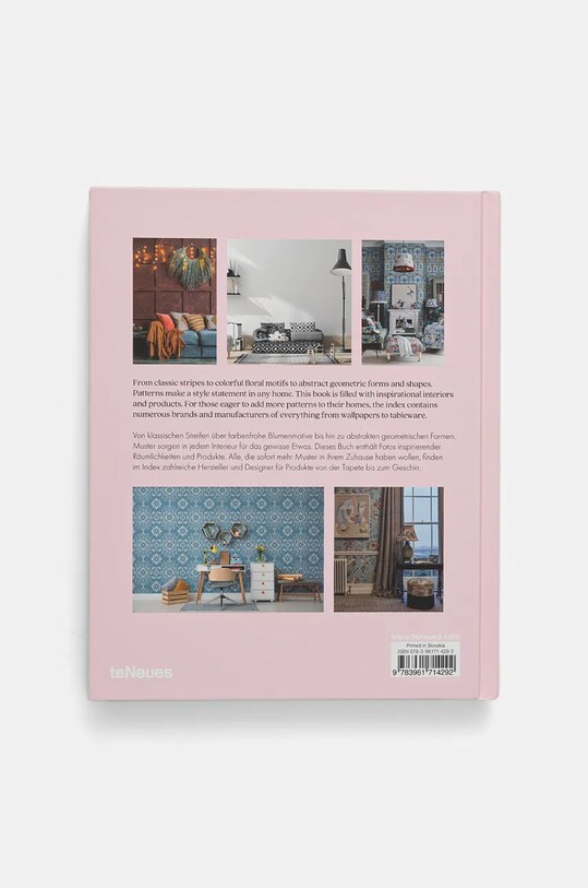 Lifestyle home & lifestyle könyv Patterns by Claire Bingham, English 9783961714292 rózsaszín