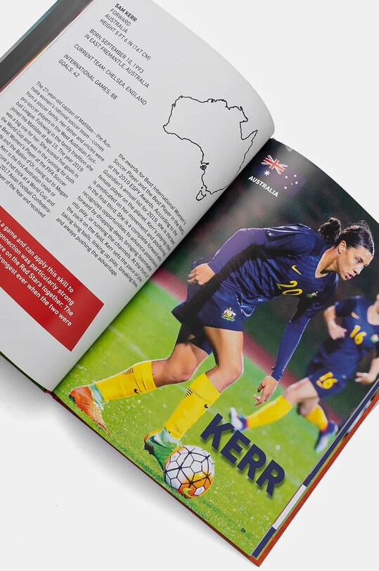home & lifestyle könyv Stars of Womens Soccer by Illugi Jökulsson, English 9780789214034 piros AA00