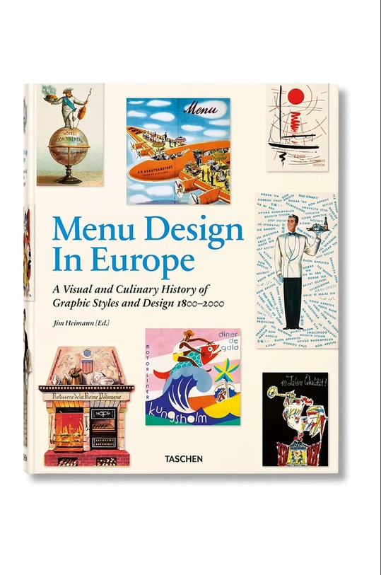 Taschen książka Menu Design in Europe by Heller Steven, English multicolor 9783836578738