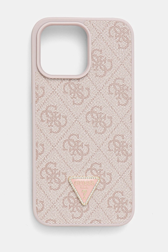 Чехол на телефон Guess iPhone 15 Pro Max 6.7 аппликация розовый GUHCP15XP4TDPP