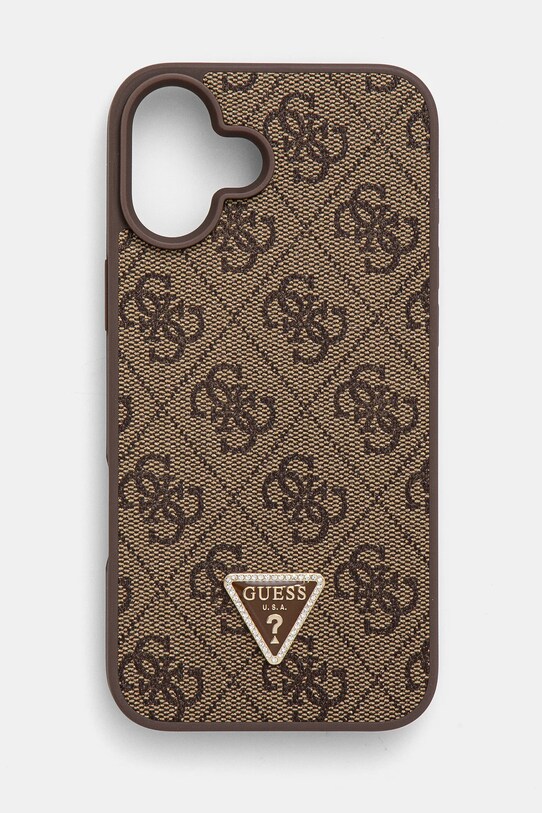 Obal na telefon Guess iPhone 16 Plus 6.7 na mobil hnědá GUHCP16MP4TDPW