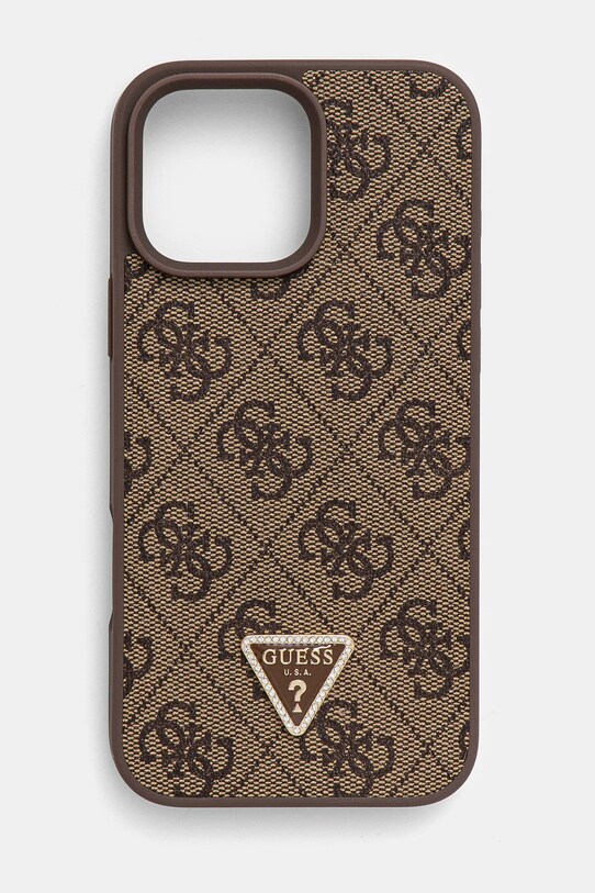 Guess telefon tok iPhone 16 Pro Max 6.9 telefonhoz barna GUHCP16XP4TDPW