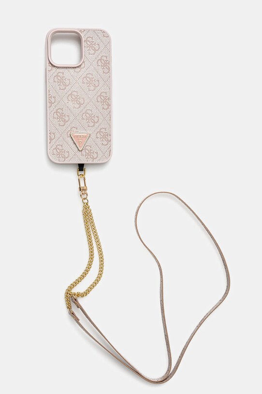Guess etui na telefon iPhone 16 Pro Max 6.9 na telefon różowy GUHCP16XP4TDSCPP