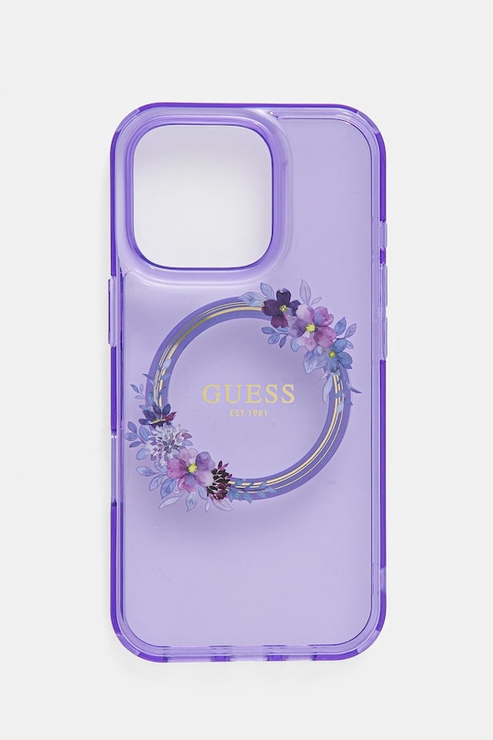 Θήκη κινητού Guess iPhone 16 Pro 6.3 για τηλέφωνο μωβ GUHMP16LHFWFCU