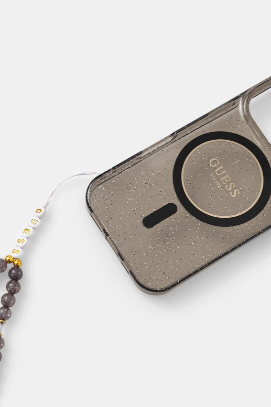 Guess etui na telefon iPhone 16 Pro 6.3 GUHMP16LHGCRELSK czarny AA00