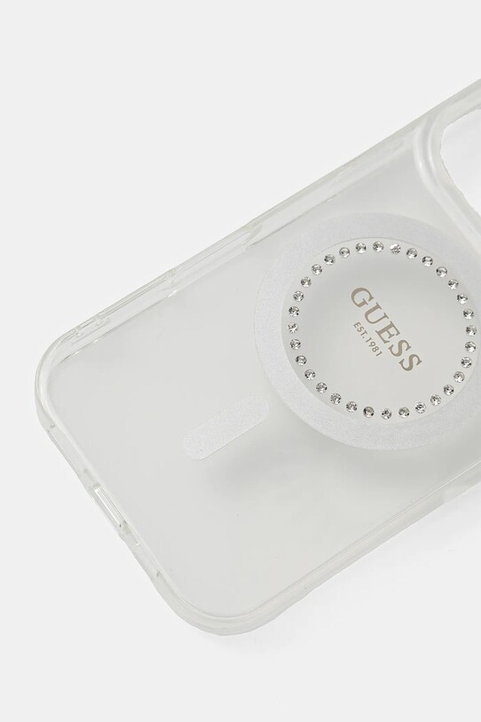 Puzdro na mobil Guess iPhone 16 Pro 6.3 GUHMP16LPFTDTEH biela AA00