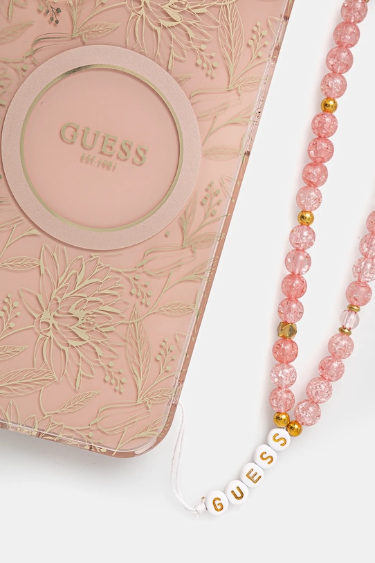 Кейс за телефон Guess iPhone 16 Plus 6.7 GUHMP16MHCPOFPP розов AA00