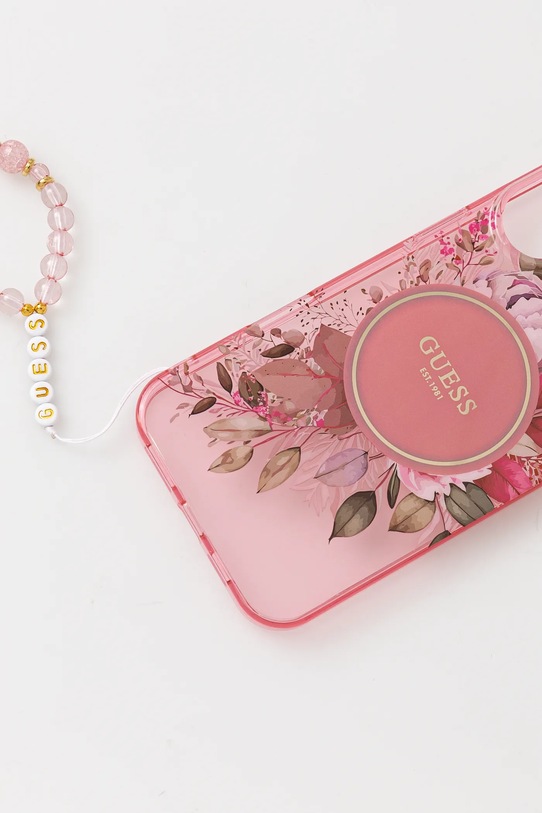 Чехол на телефон Guess iPhone 16 Plus 6.7 GUHMP16MHFWBRCESP розовый AA00