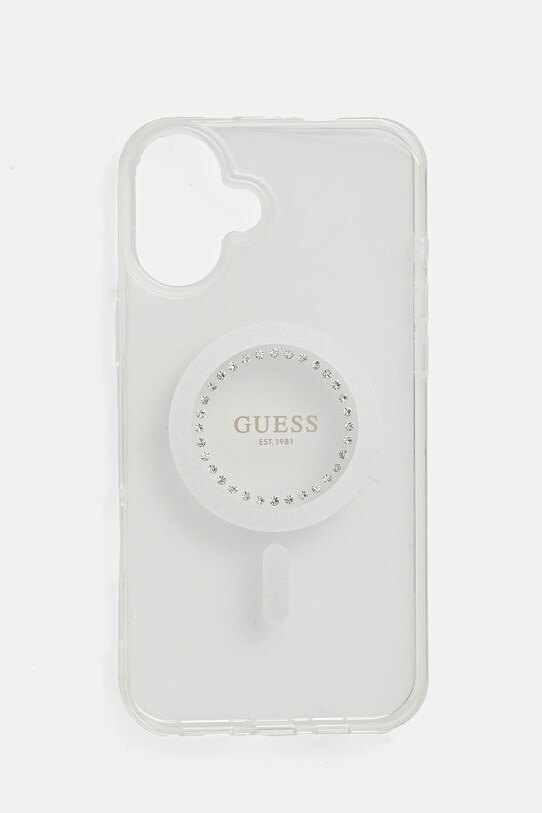 Чехол на телефон Guess iPhone 16 Plus 6.7 аппликация белый GUHMP16MPFTDTEH