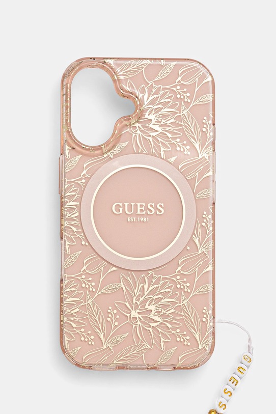 Чехол на телефон Guess iPhone 16 6.1 для телефона розовый GUHMP16SHCPOFPP
