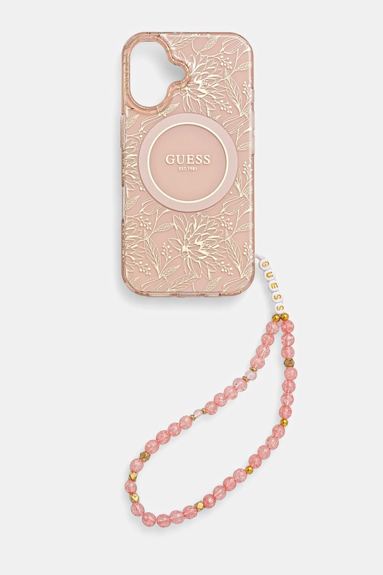 Чехол на телефон Guess iPhone 16 6.1 GUHMP16SHCPOFPP розовый AA00