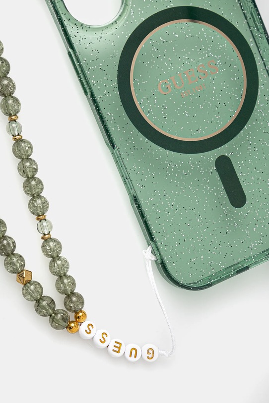 Guess etui na telefon iPhone 16 6.1 GUHMP16SHGCRELSA zielony AA00