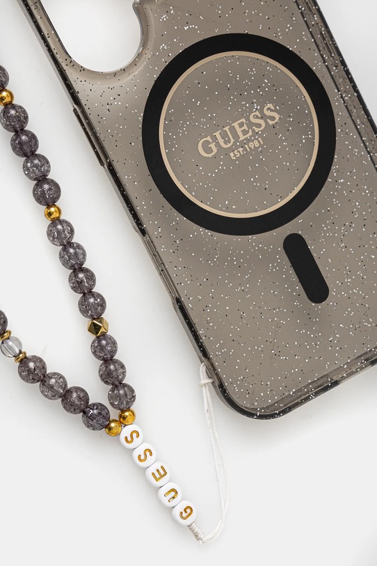 Чехол на телефон Guess iPhone 16 6.1 GUHMP16SHGCRELSK чёрный AA00