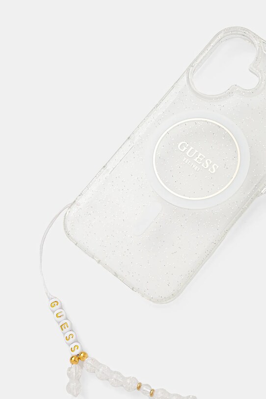 Dodaci Etui za telefon Guess iPhone 16 6.1 GUHMP16SHGCRELST transparentna