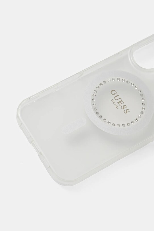 Guess husă pentru telefon iPhone 16 6.1 GUHMP16SPFTDTEH alb AA00
