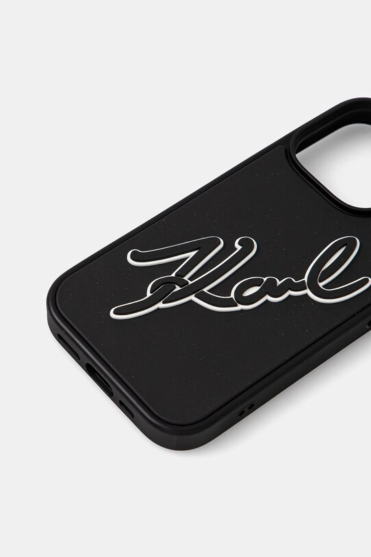 Karl Lagerfeld etui pentru telefon iPhone 16 Pro 6.3 KLHCP16L3DRKSDLK negru AA00